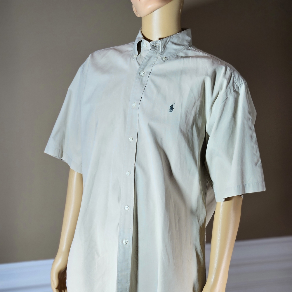 Ralph Lauren Men's Light Gray Button Down Shirt